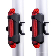 Wasserdicht 3 LED MTB Fahrradfahrrad Heckrückleuchte rote Lampe USB -Aufladungsfahrradleuchten Fahrradzubehör